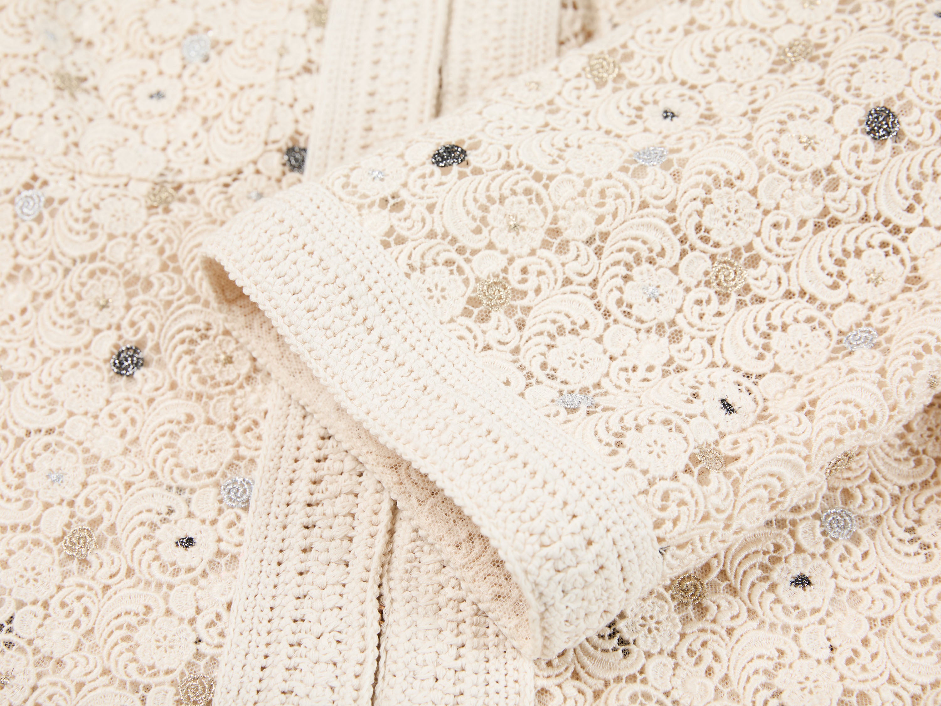 YAYING Water-Soluble Lace Hand-Knit Short Jacket