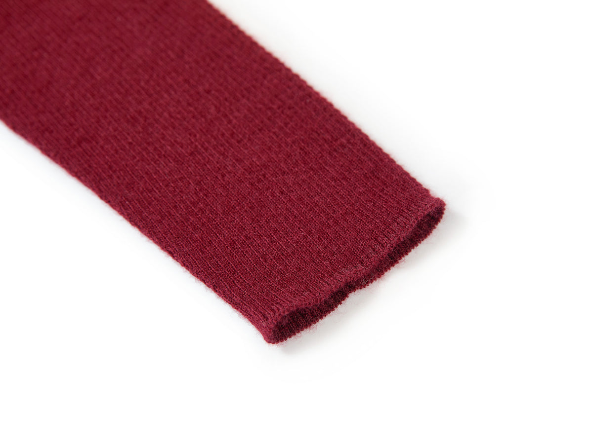 YAYING Mock-Neck Cable-Knit Cashmere-Silk Top