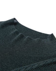 YAYING Mock-Neck Cable-Knit Cashmere-Silk Top