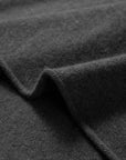 EP YAYING Openwork Shawl-Collar Cashmere Knit Top