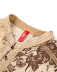 YAYING 100% Silk Peony Print Pullover Shirt