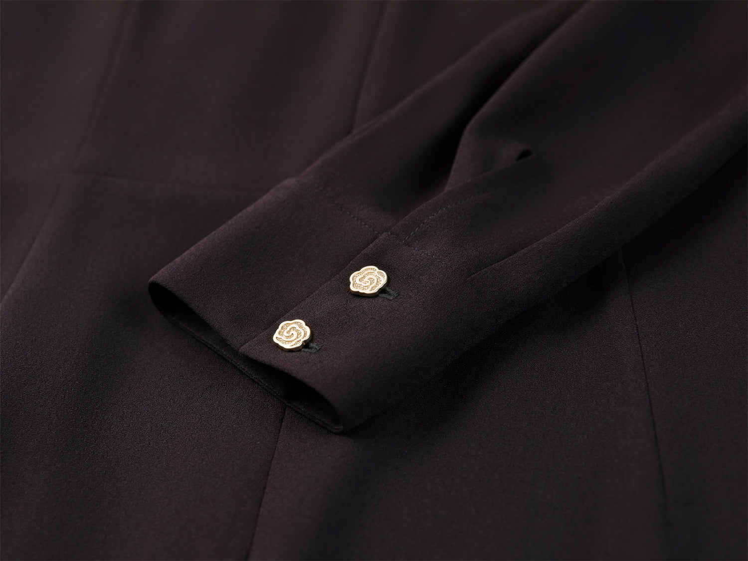 YAYING Silk Waist-Cinched Dress