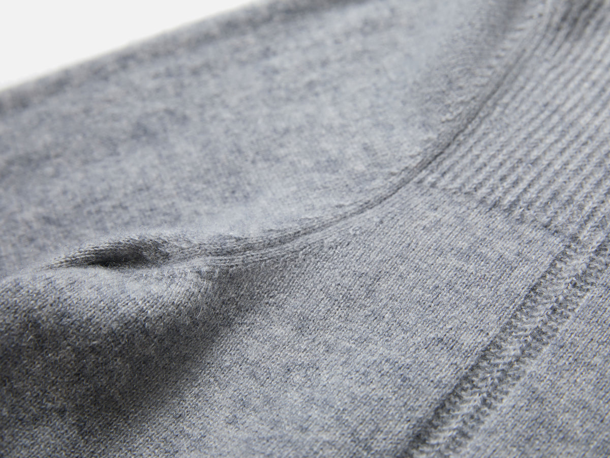 EP YAYING Wool-Cashmere Quiet Luxury Round-Neck Long-Sleeve Jacket