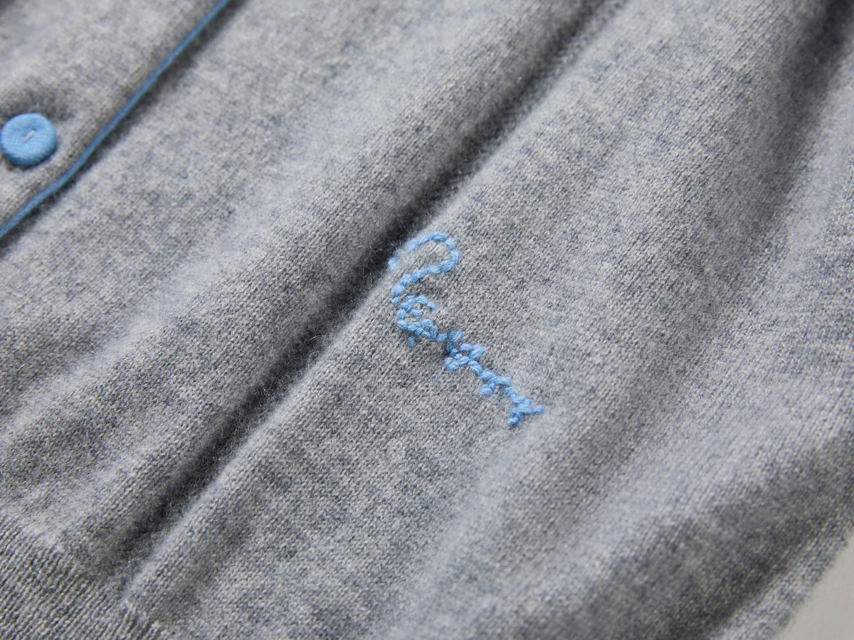 EP YAYING Wool-Cashmere Quiet Luxury Round-Neck Long-Sleeve Jacket