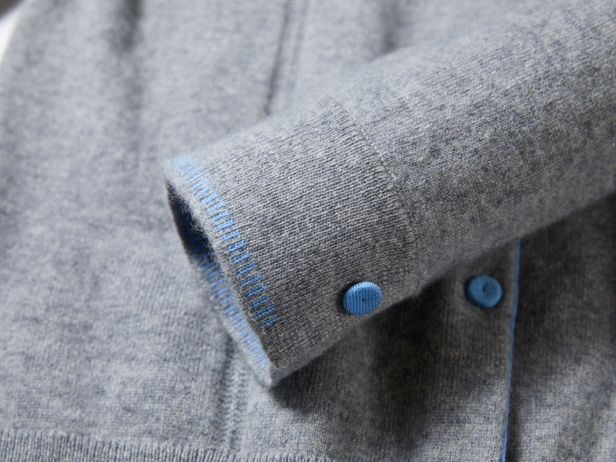 EP YAYING Wool-Cashmere Quiet Luxury Round-Neck Long-Sleeve Jacket