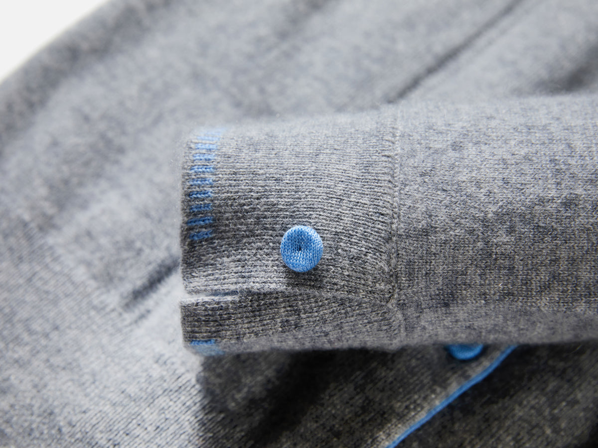 EP YAYING Wool-Cashmere Quiet Luxury Round-Neck Long-Sleeve Jacket