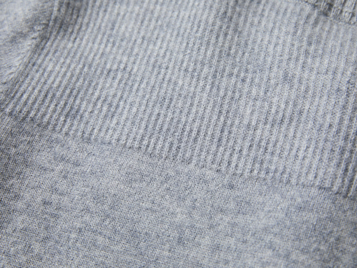 EP YAYING Wool-Cashmere Quiet Luxury Round-Neck Long-Sleeve Jacket