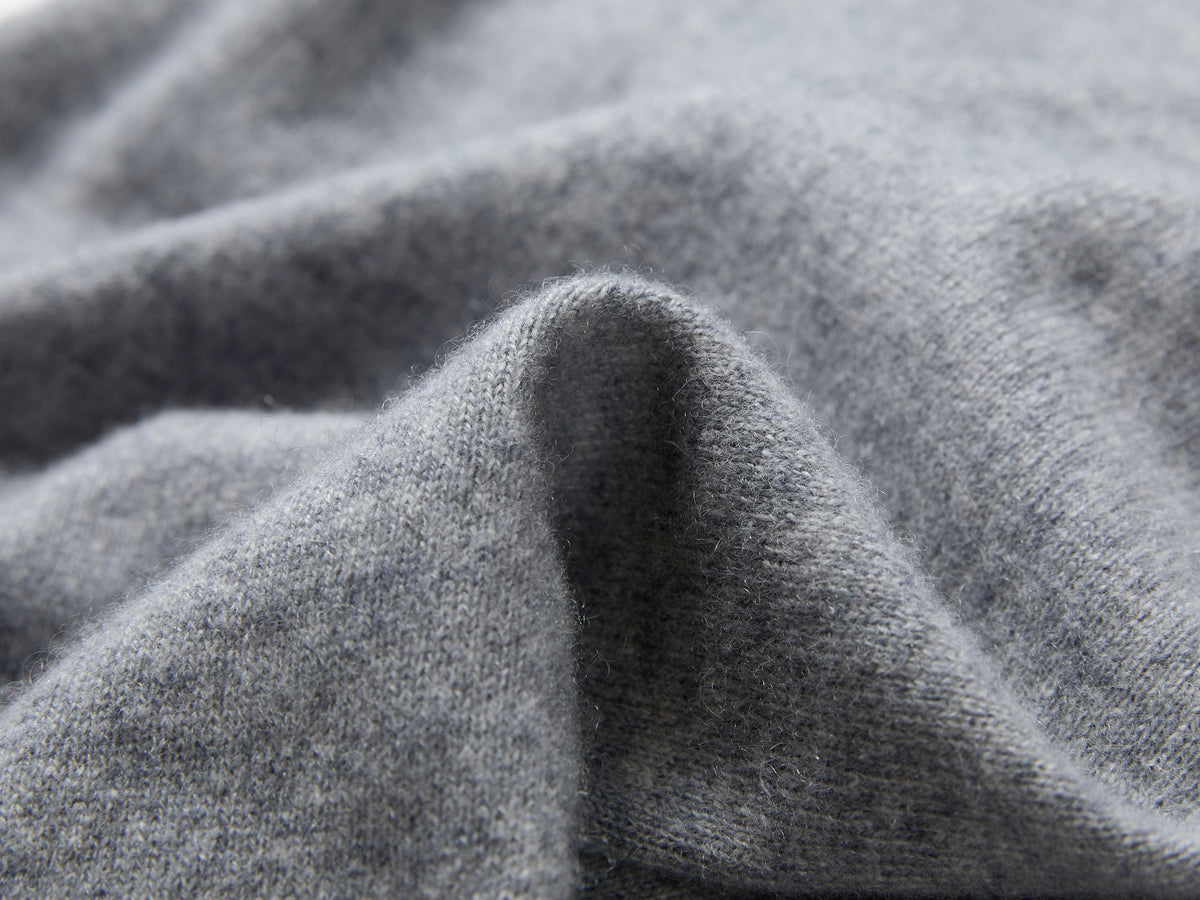 EP YAYING Wool-Cashmere Quiet Luxury Round-Neck Long-Sleeve Jacket