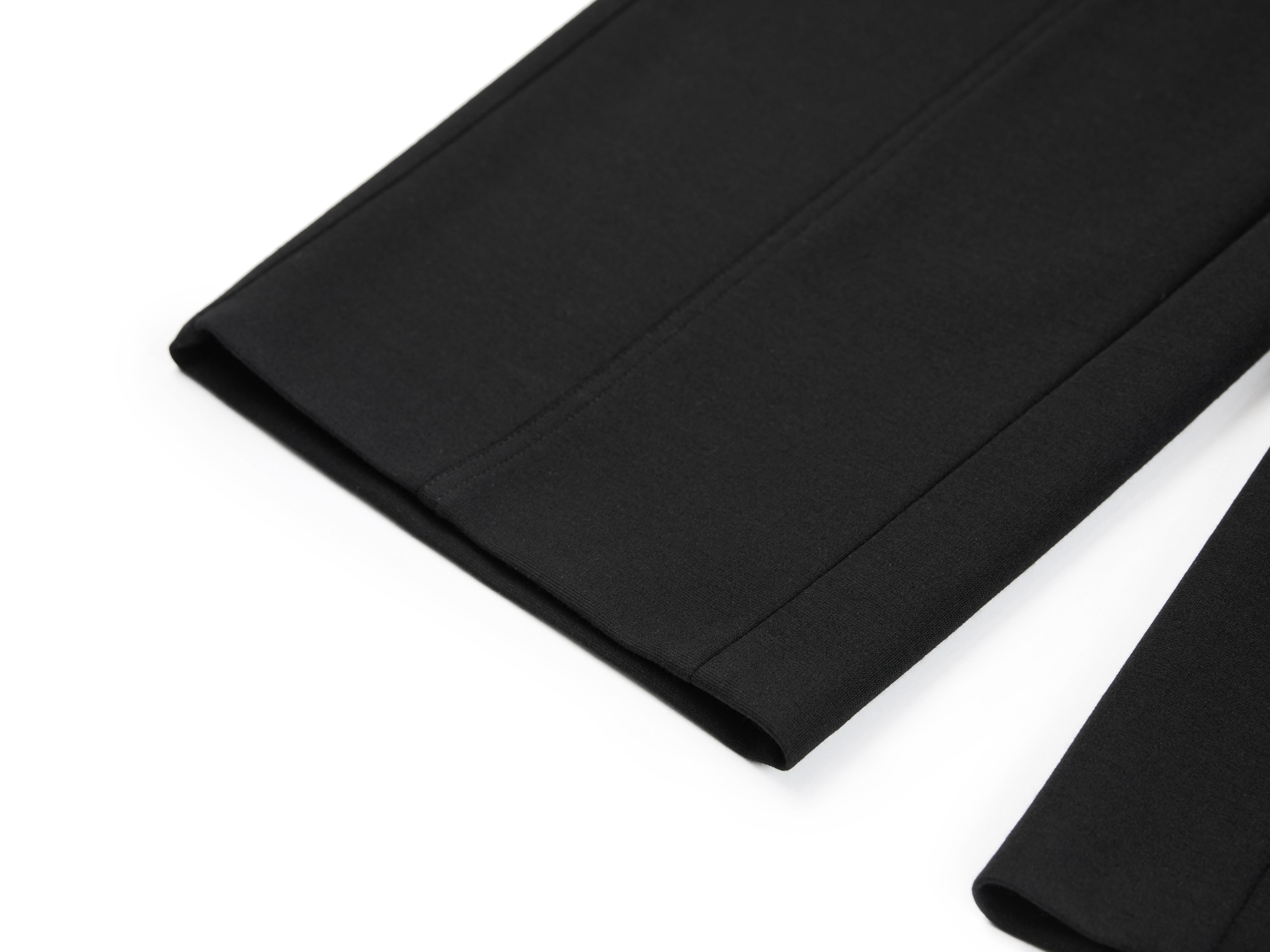 YAYING Golden Wool Slim Straight-Leg Pants
