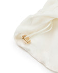 YAYING Silk Jacquard Crew-Neck Relaxed Long Sleeve Shirt