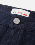 EP YAYING High-Waisted Textured Tencel-Linen Wide leg Jeans