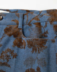 EP YAYING Chenille Jacquard Straight-Leg Pants