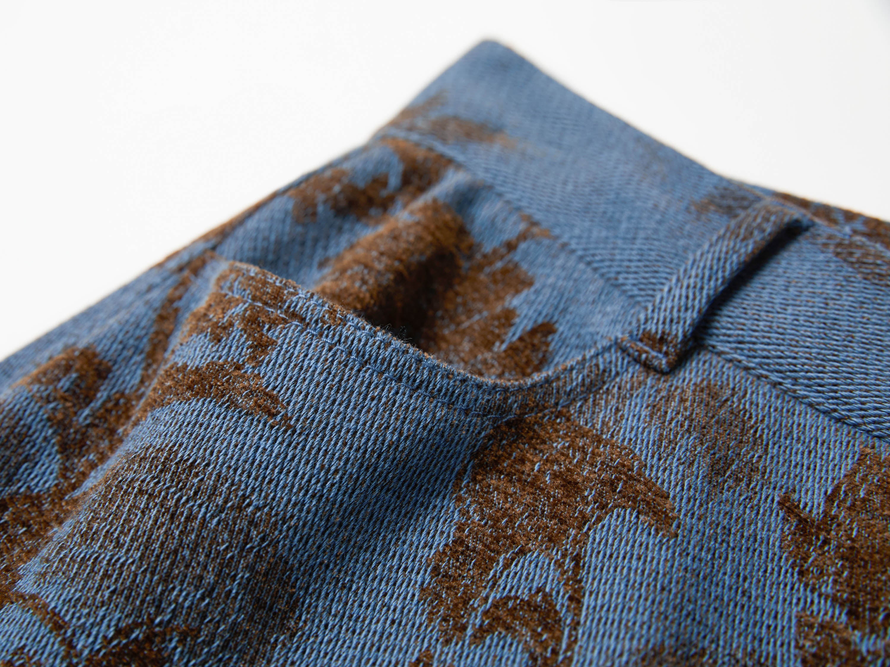 EP YAYING Chenille Jacquard Straight-Leg Pants