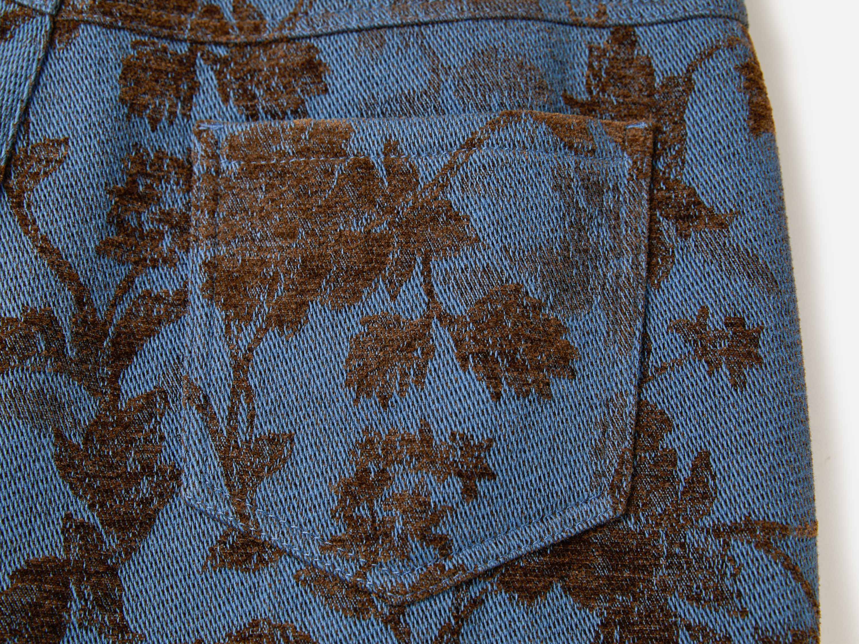 EP YAYING Chenille Jacquard Straight-Leg Pants