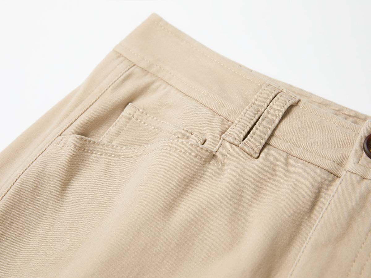 EP YAYING Cotton-Stretch Relaxed Straight-Leg Pants