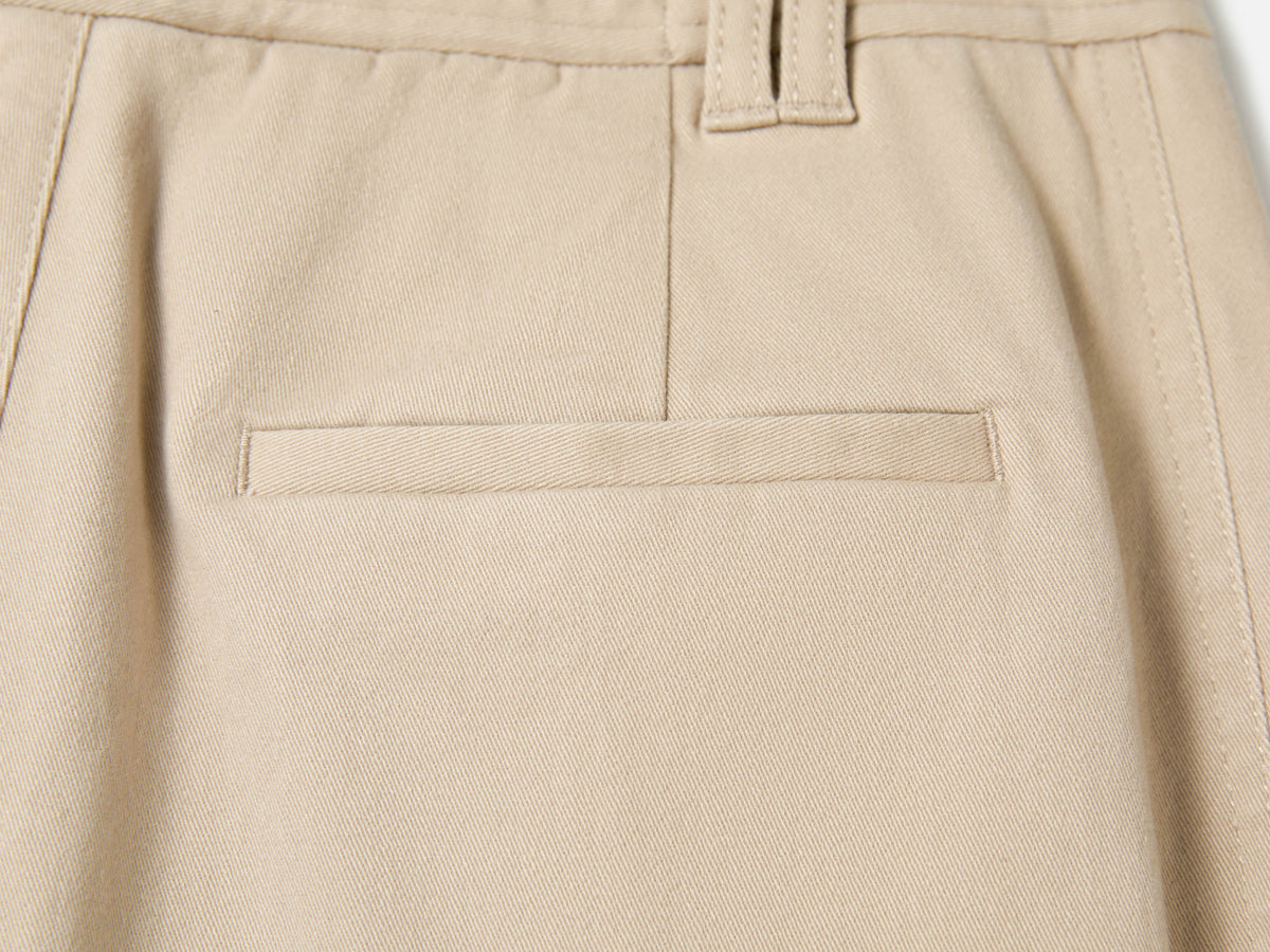EP YAYING Cotton-Stretch Relaxed Straight-Leg Pants