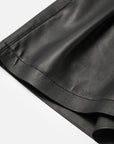 EP YAYING Minimalist Commuter Leather Shorts