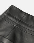 EP YAYING Minimalist Commuter Leather Shorts