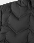 YAYING Black Quilted Long Coat