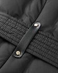 YAYING Black Quilted Long Coat