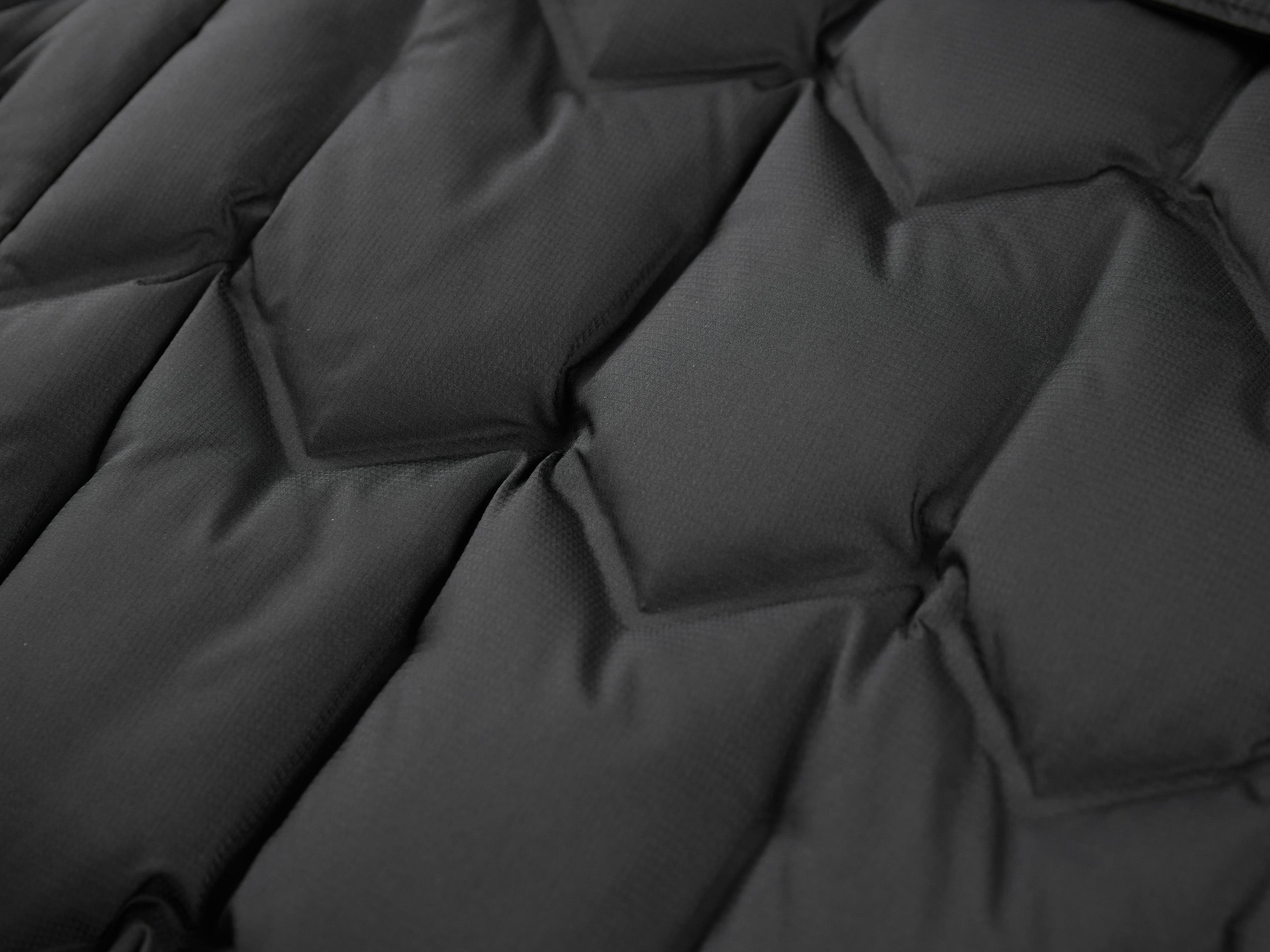 YAYING Black Quilted Long Coat