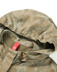 YAYING Silk Jacquard Hooded Windbreaker A-Line Dress