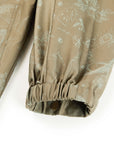 YAYING Silk Jacquard Hooded Windbreaker A-Line Dress
