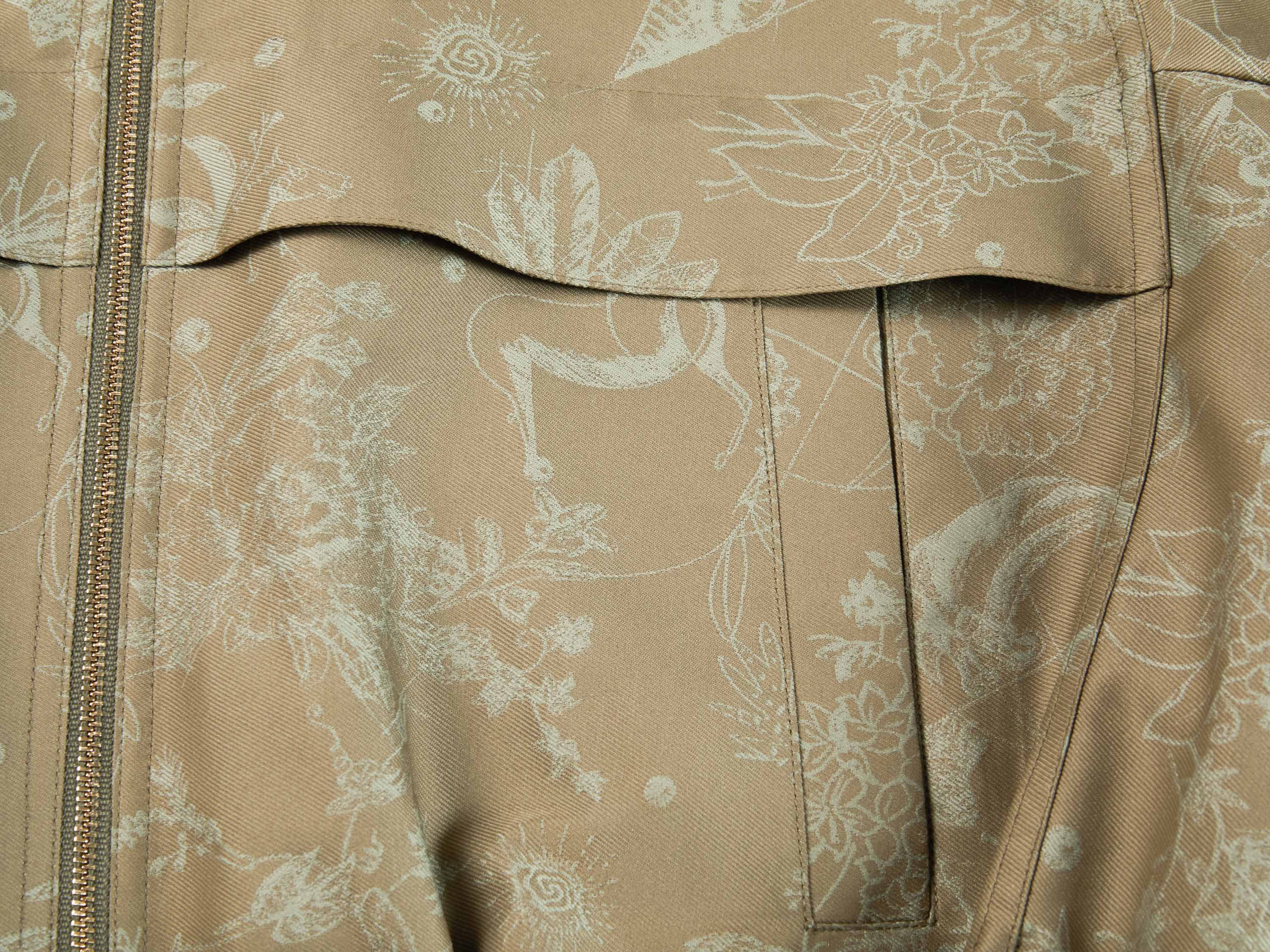 YAYING Silk Jacquard Hooded Drop-Shoulder Short Jacket