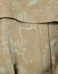 YAYING Silk Jacquard Hooded Drop-Shoulder Short Jacket