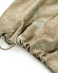 YAYING Silk Jacquard Hooded Drop-Shoulder Short Jacket