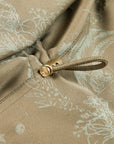 YAYING Silk Jacquard Hooded Drop-Shoulder Short Jacket
