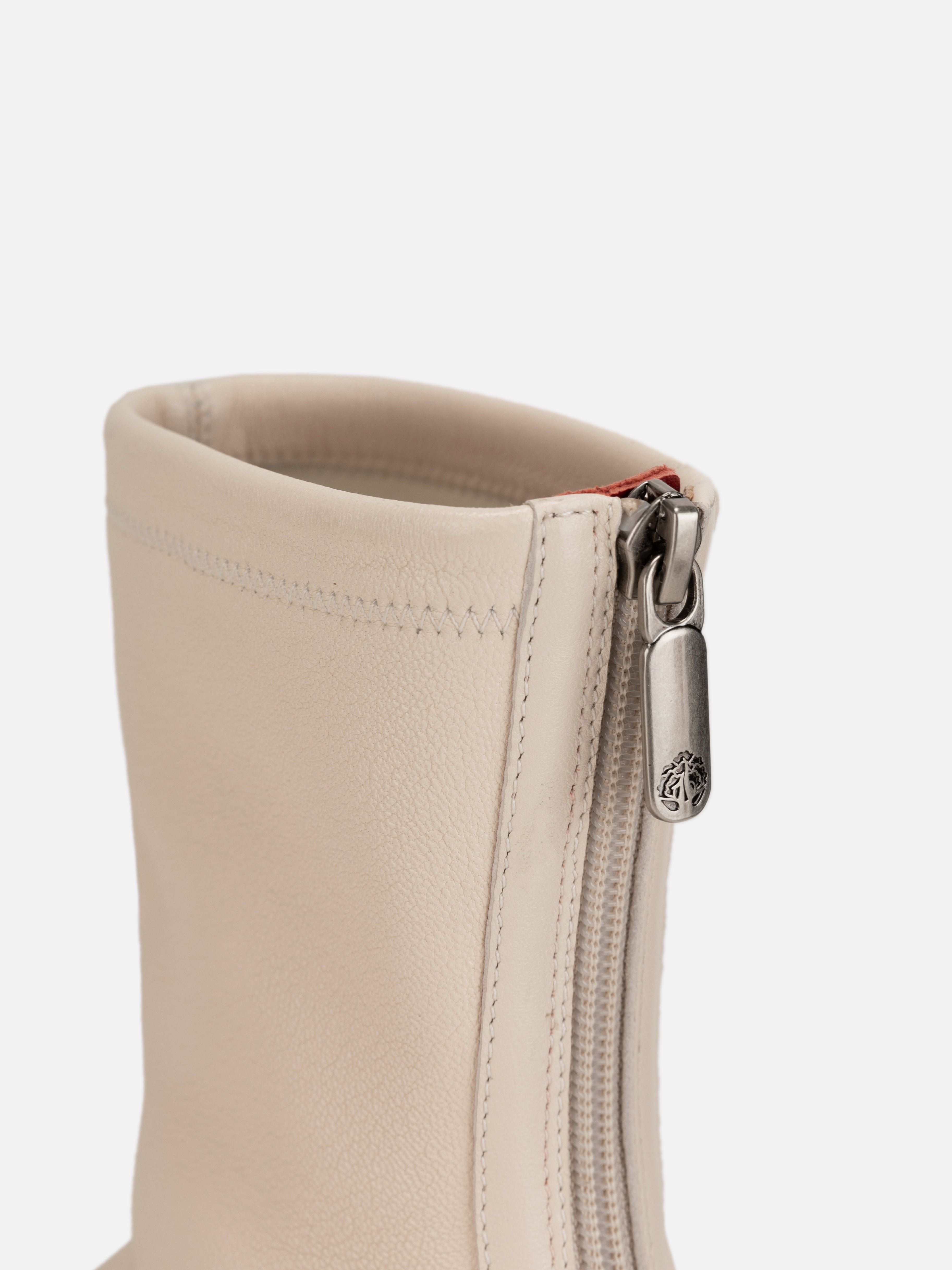 EP YAYING Elastic Sheepskin Block Heel Slim Boots