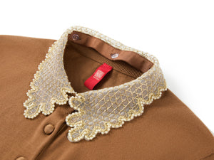 YAYING Silk Wool Cashmere Knit Cardigan