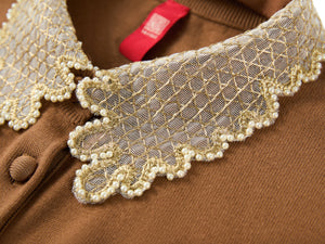 YAYING Silk Wool Cashmere Knit Cardigan