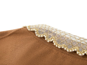 YAYING Silk Wool Cashmere Knit Cardigan