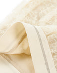 YAYING Box-Pleat A-Line Embroidered Skirt