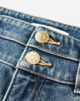 EP YAYING Cotton Blended Stretch Flare Pants