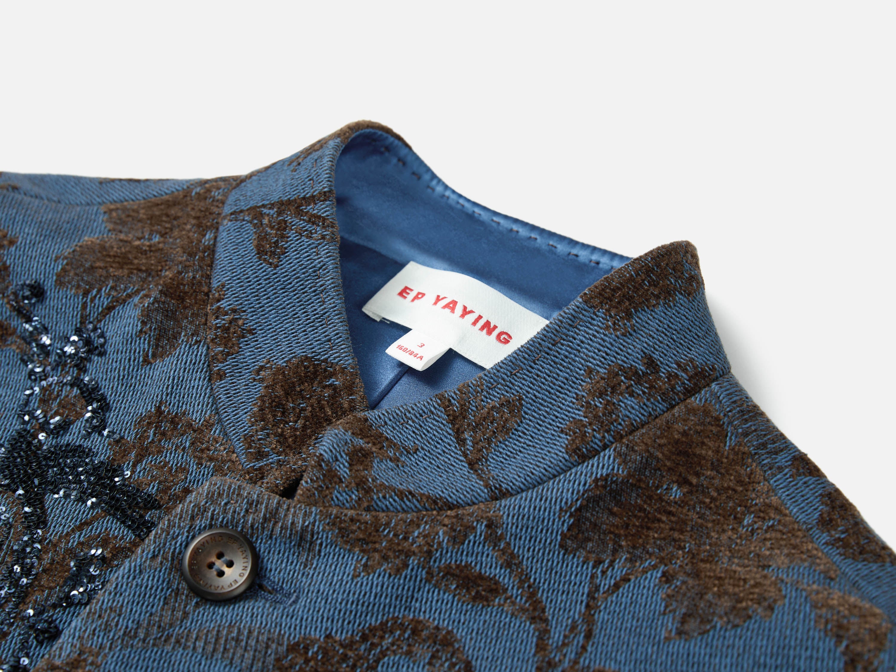 EP YAYING Chenille Jacquard Beaded Vest