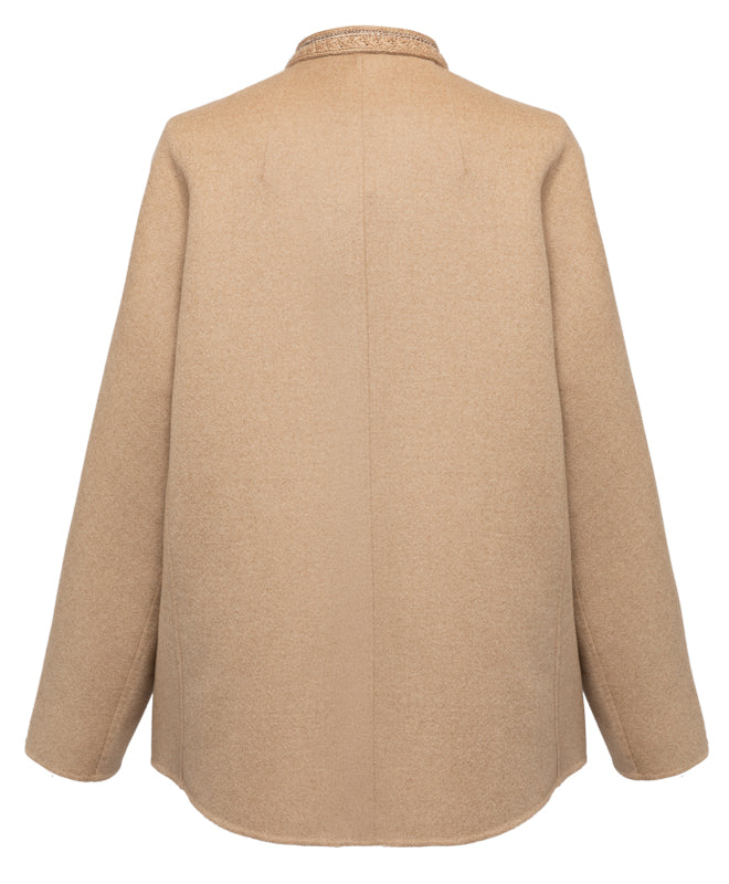 YAYING Beige Embroidered Shirt