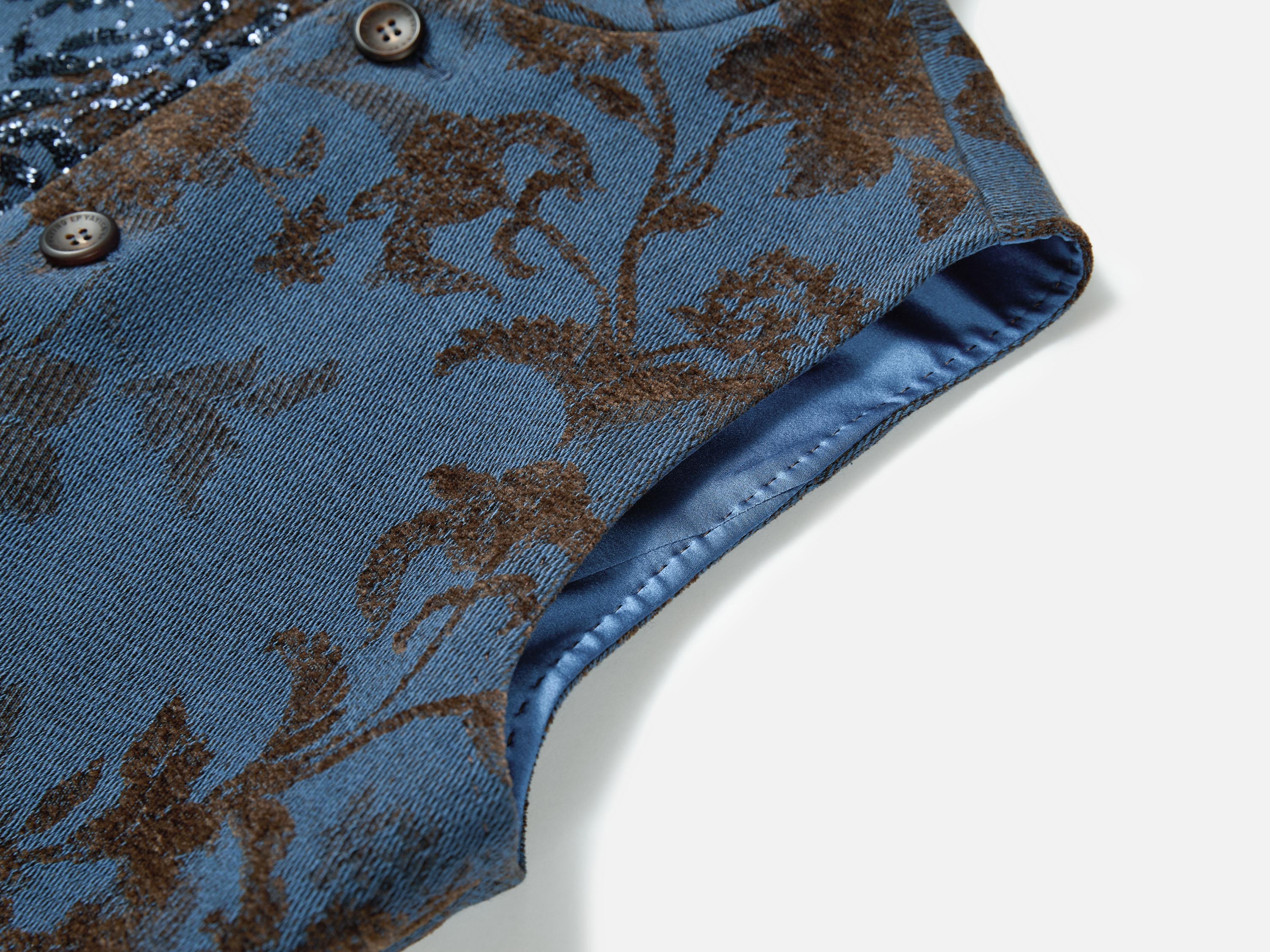 EP YAYING Chenille Jacquard Beaded Vest