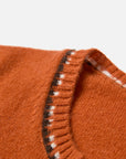 EP YAYING Faux Two-Piece Wool-Cashmere Color-Block Knit Top