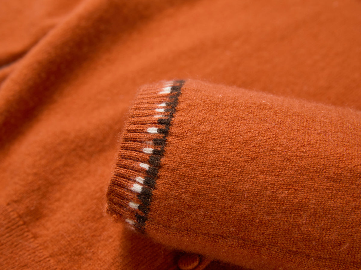 EP YAYING Faux Two-Piece Wool-Cashmere Color-Block Knit Top
