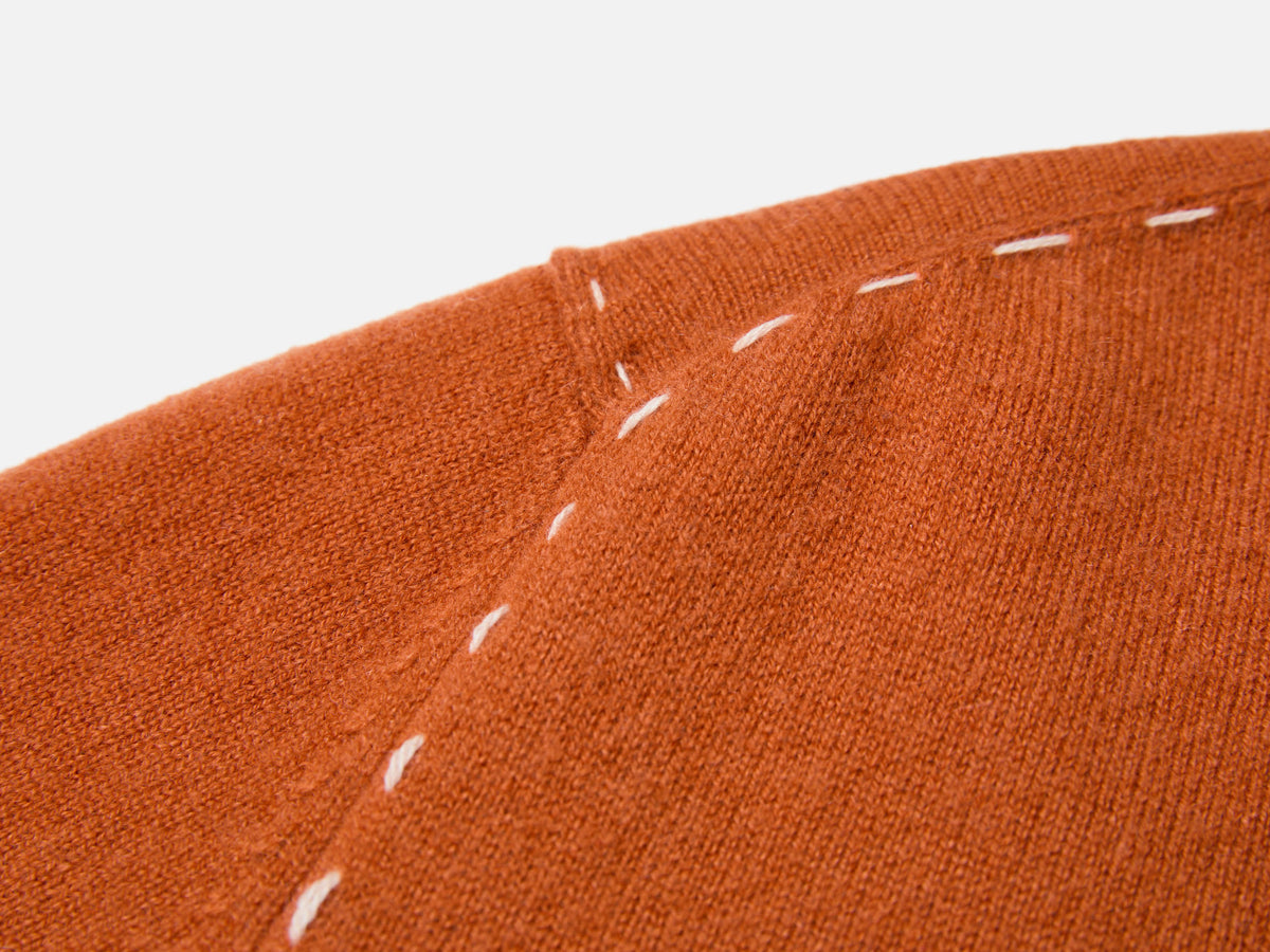 EP YAYING Faux Two-Piece Wool-Cashmere Color-Block Knit Top