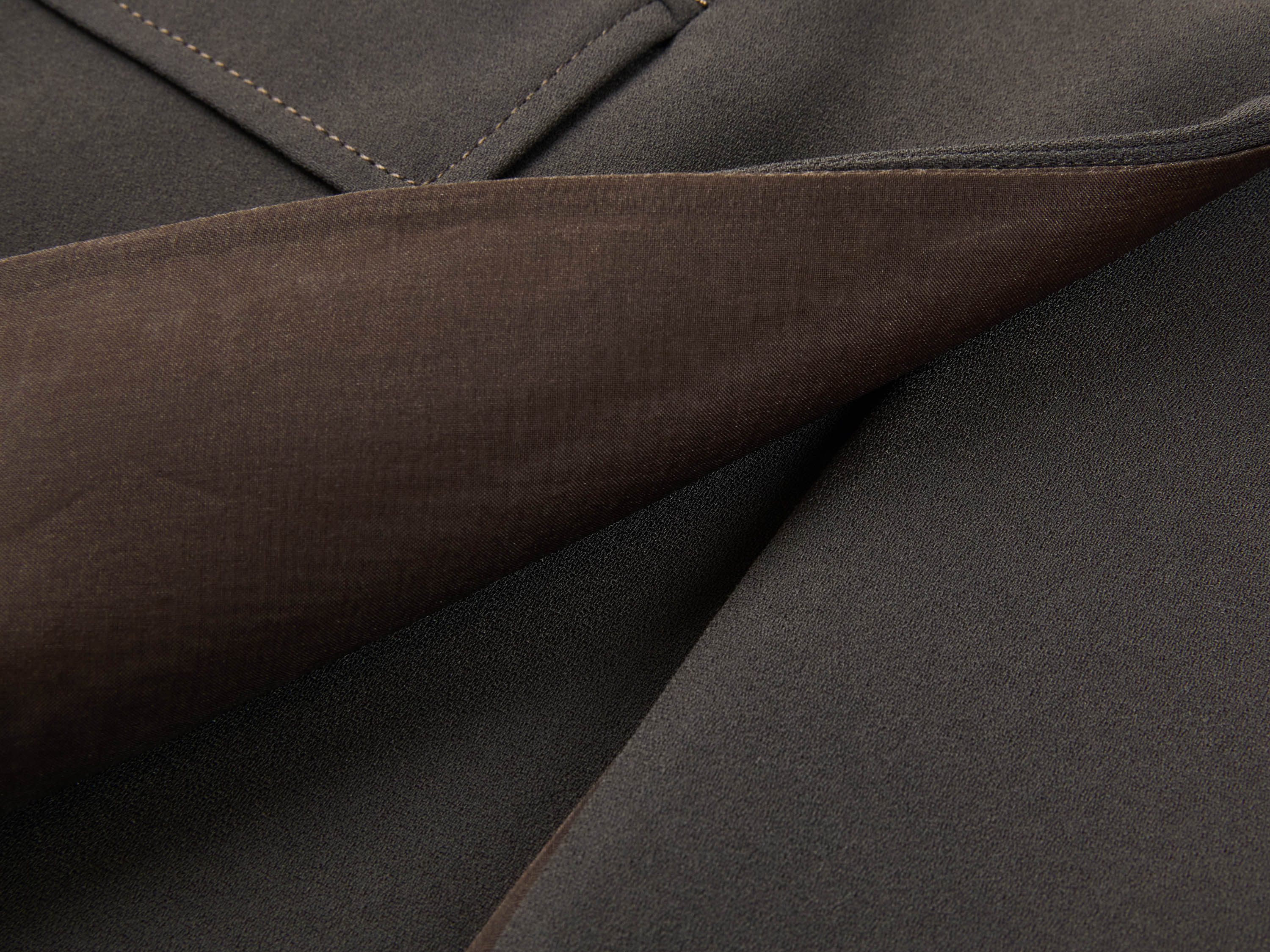 Triacetate Mock Two-Piece Collarless Blazer Jacket