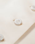 YAYING Cream Button Knit Vest