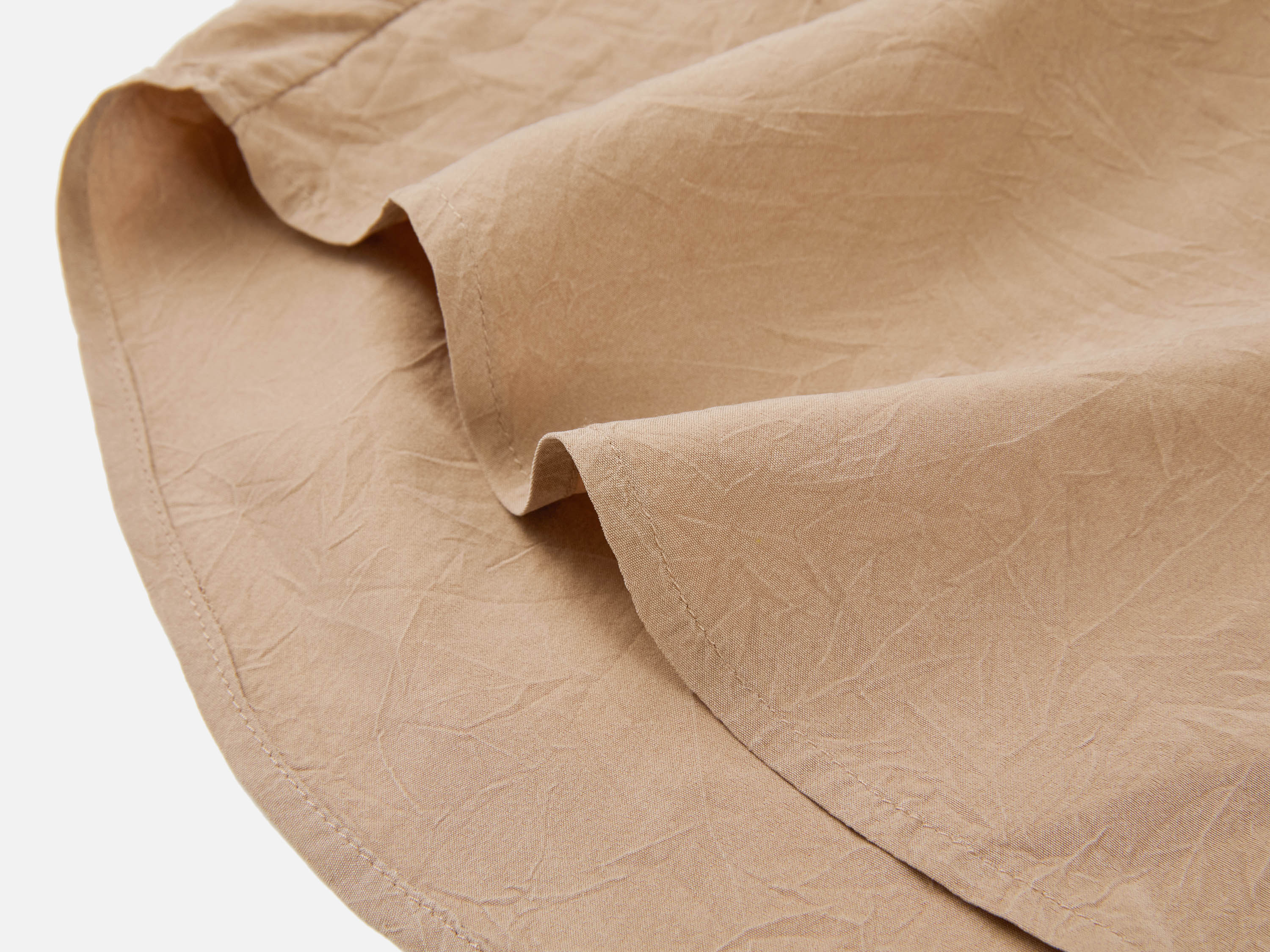 Sandy Mocha Cool Sleeveless Silk Embroidered Collar Sleeveless Top