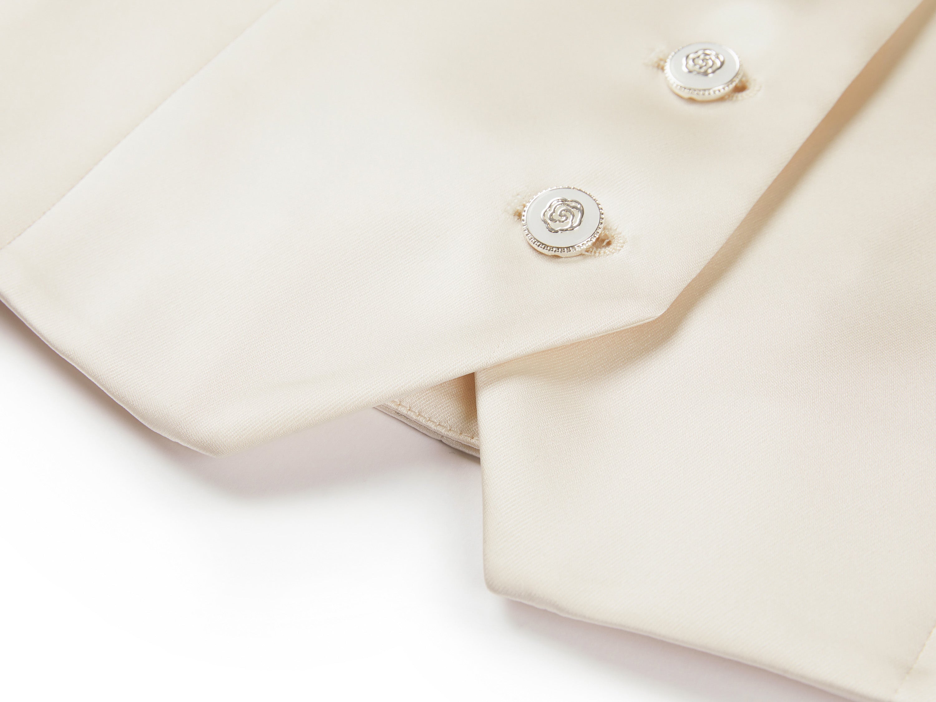 YAYING Cream Button Knit Vest