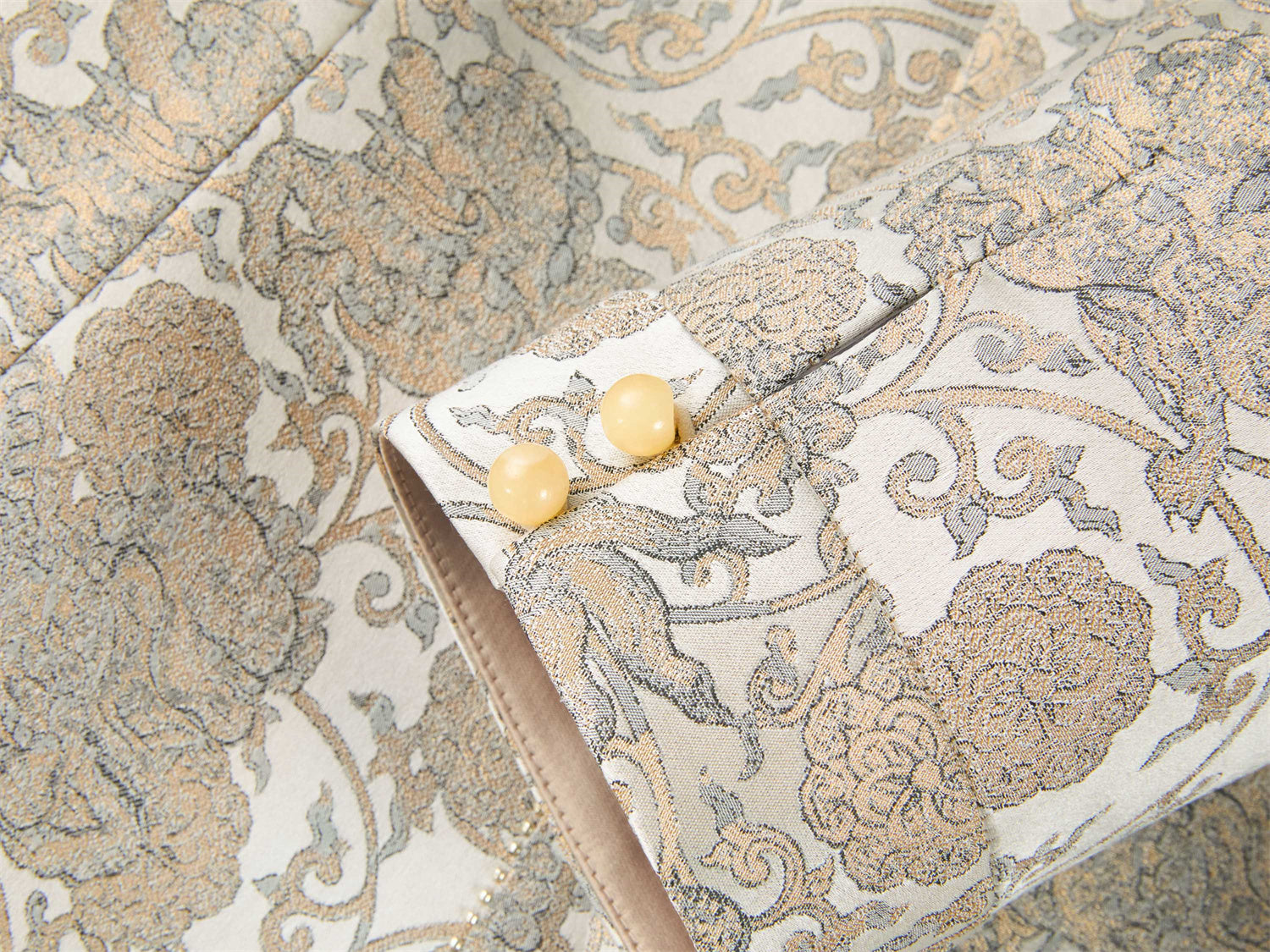 Yaying mulberry silk jacquard suit EPKPS1112BE