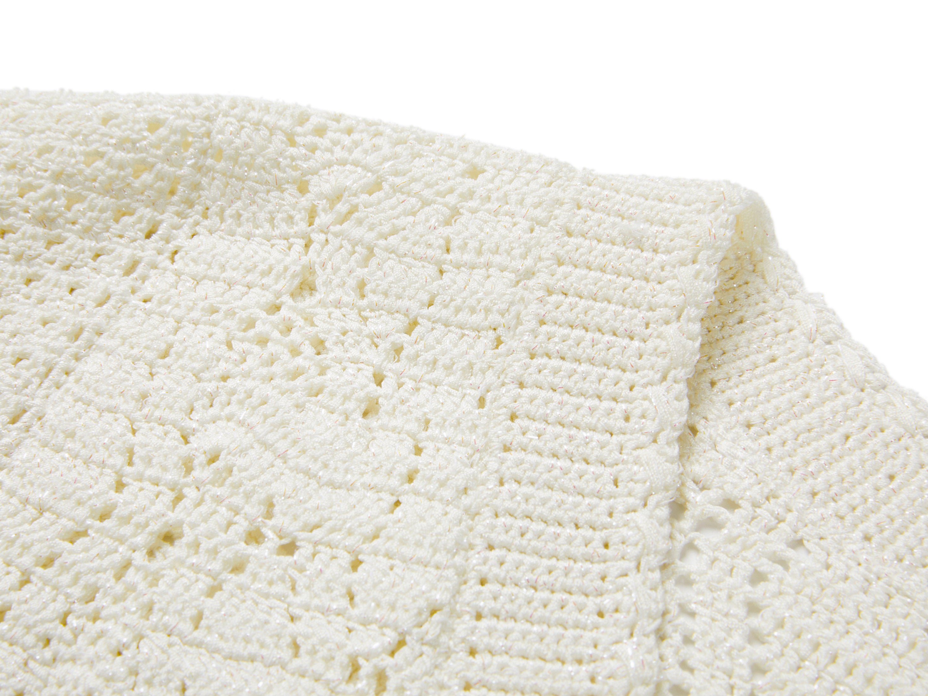YAYING White Textured Knit Top