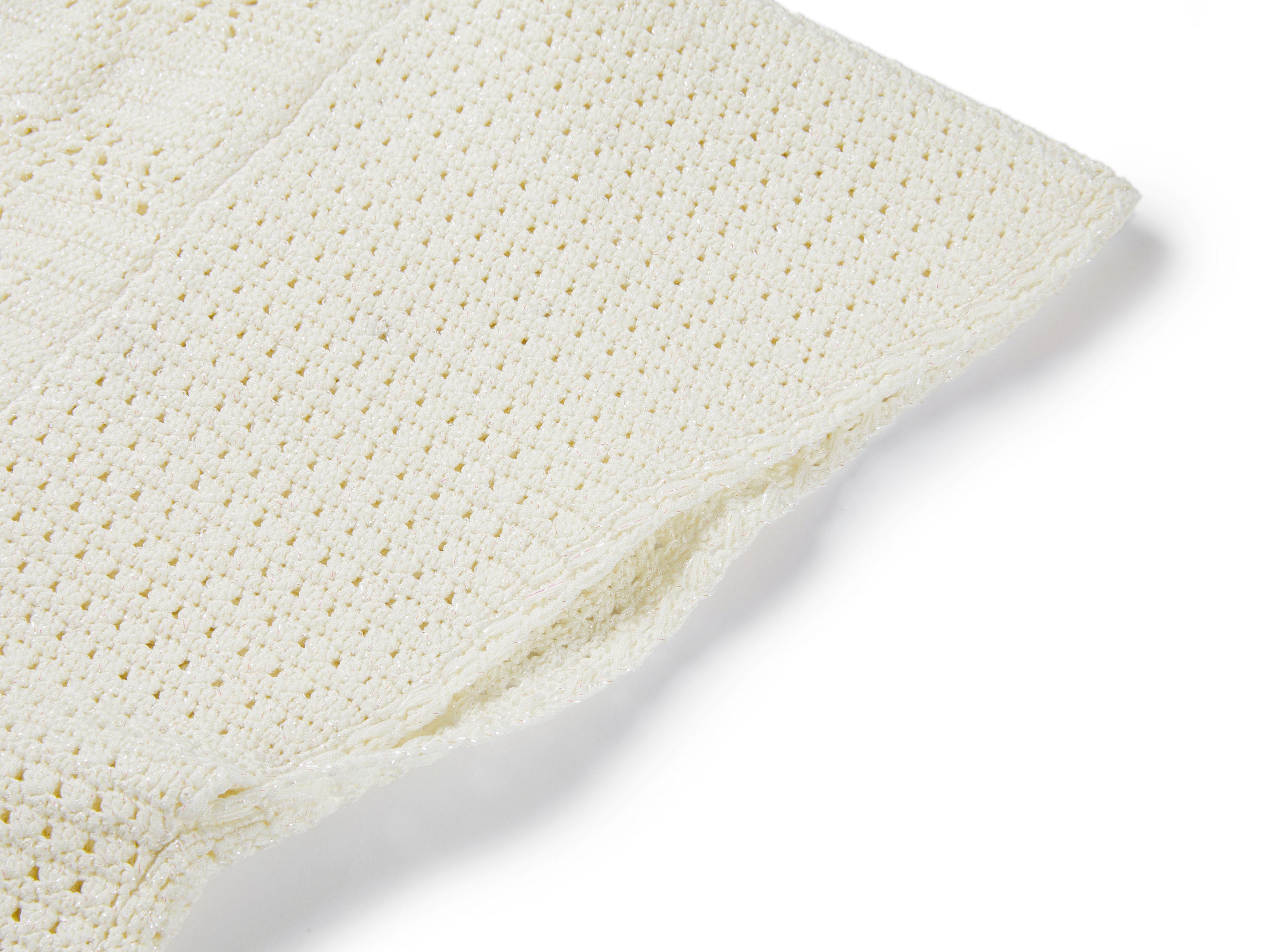 YAYING White Textured Knit Top